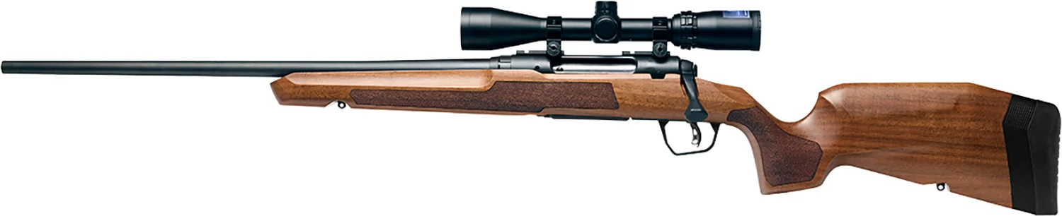 Savage Arms 32269 Axis 2 XP Combo 22-250 Rem 4+1 22″ Matte Black Sporter Barrel & Drilled & Tapped Carbon Steel Receiver, Ergonomic Hardwood Stock, Left Hand, Boresighted 3-9x40mm Scope