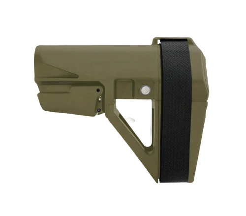 SB Tactical SBA5X07SB SBA5 Stabilizing Brace Ranger Green Polymer Adj 5 Position, 10.25" OAL Includes Sling Strap