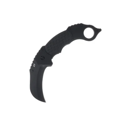 Schrade Boneyard Folding Knife 2.75 Inch Plain Black Oxide Hawkbill 1182502