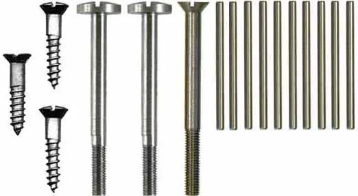 Screws & pins,for 1746 Brown Bess,unplated steel