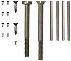 Screws & pins,complete set forHawken pistol fullstock,unplated steel