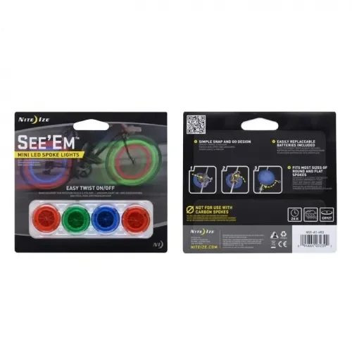 SeeEm Mini Spoke Lights – 4 Pack Assorted