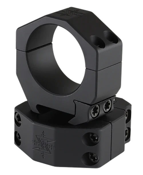Seekins Scope Ring Set, 35mm Tube, 0.95" Picatinny Rail Mount, Black