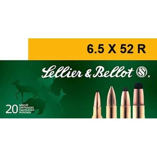 Sellier & Bellot 6.5×52 R – 117gr – SP – 20rds Rimmed