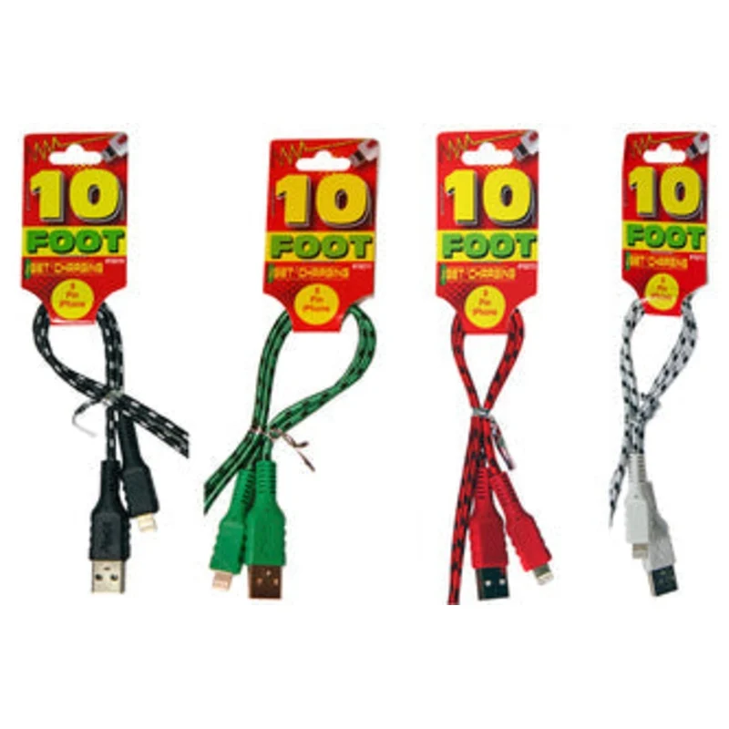 Service Tool 8-Pin 10′ Charger Cord – White
