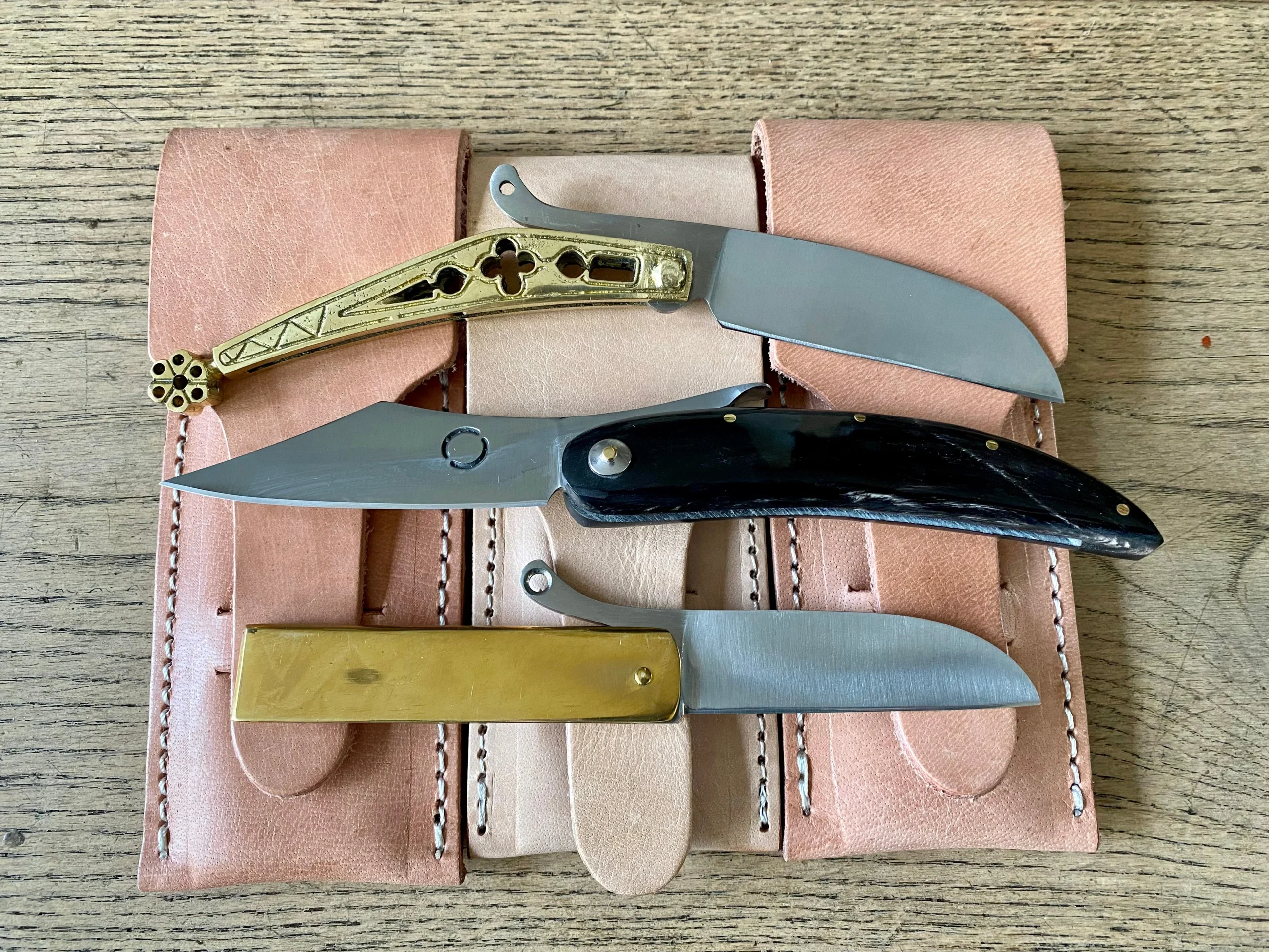 Set of three folding knives BUNDLE