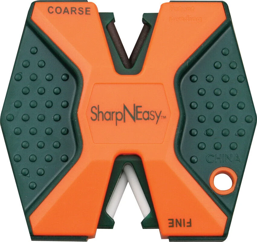 Sharp N Easy Blaze Orange Two Stage Pocket Knife Sharpener – AC336C
