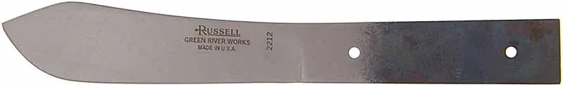 Sheath Forged Carbon Steel Knife Blade,4-1/2" blade,by Russell ~ Green River, U.S.A.