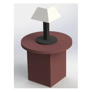 Shoothouse Foam Training Furniture – Combination Round Table & Lamp
