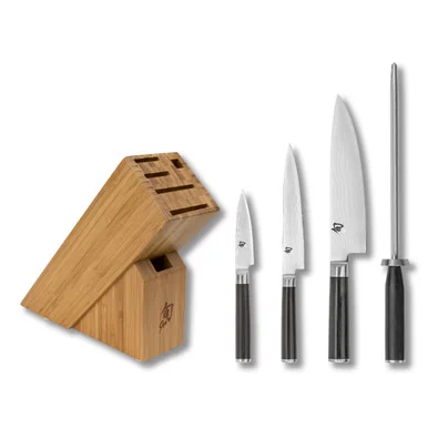 Shun Cutlery Classic 5-Piece Starter Block Set SDMS0530