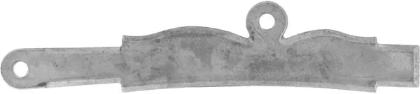 Sideplate for an American Longrifle or Kentucky Pistol, wax cast nickel silver