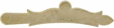 Sideplate for a classic Longrifle,wax cast brass