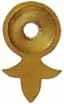 Sideplate for Hawken and Plains Rifles, brass