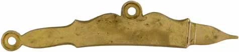 Sideplate for our English Fowlers and Jaeger rifles, brass