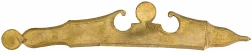 Sideplate for our Jaeger or Fancy Longrifles, brass
