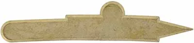 Sideplate for our Lancaster and York County Longrifle,wax cast brass