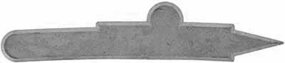 Sideplate for our Lancaster and York County Longrifle,wax cast steel