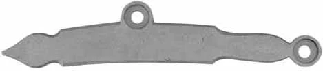 Sideplate with Spade Finial for left hand Classic Longrifles, iron