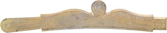Sideplatefor aJ. P. Beck, Lebanon longrifle,wax cast brass