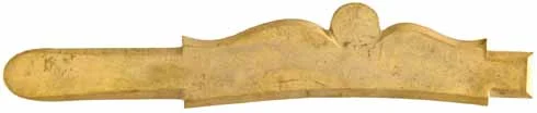 Sideplatefor aLancaster County longrifle,not drilled for bolts,wax cast brass