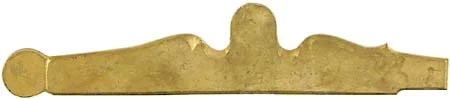 SideplateforA. Verner, Bucks County Longrifle,wax cast brass