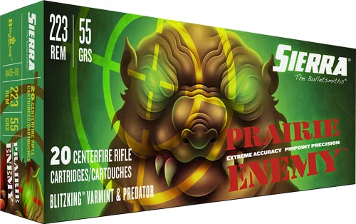 Sierra A145509 Prairie Enemy Sierra BlitzKing55 Grain .223 Remington