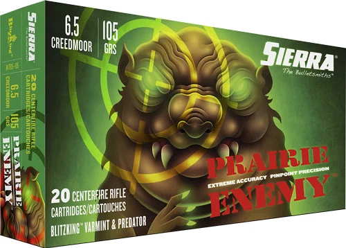 Sierra A178505 Prairie Enemy BlitzKing Polymer Tip105 Grain 6.5mm Creedmoor