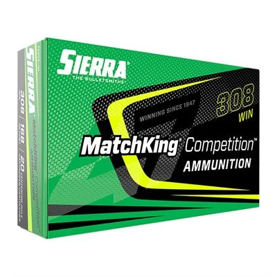 Sierra A220001 Competition Sierra MatchKing Boat Tail Hollow Point BTHP 168 Grain .308 Win / 7.62x51mm