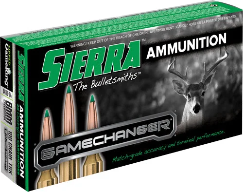 Sierra A411004 GameChanger Sierra Tipped GameKing100 Grain 6mm Creedmoor
