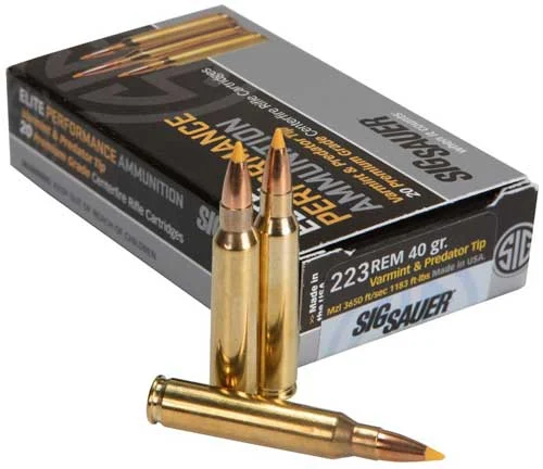 Sig Sauer E223V120 Elite Hunting Varmint & Predator HT Extreme Expansion Tip40 Grain .223 Remington