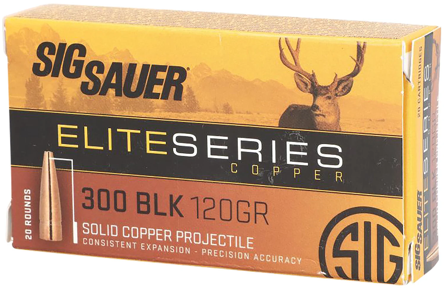 Sig Sauer E3006H120 Elite Copper Hunting Copper Solid150 Grain .30-06 Springfield