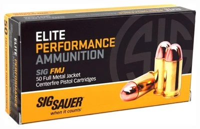 Sig Sauer E380B150 Elite Performance Ball Full Metal Jacket FMJ 100 Grain .380 ACP/Auto