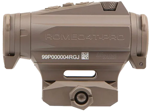 Sig Sauer Electro-Optics Romeo4T Pro Reflex Sight, 1x20mm, Flat Dark Earth, 2 MOA Red Quad Ballistic Reticle