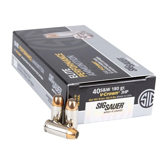 SIG SAUER, INC.ELITE V-CROWN 40 S&W AMMO