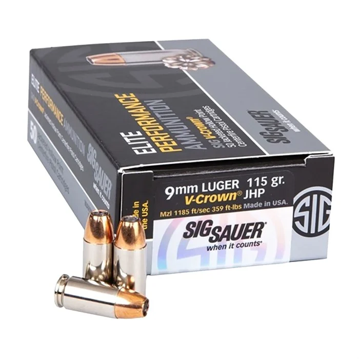 SIG SAUER, INC.ELITE V-CROWN 9MM LUGER AMMO