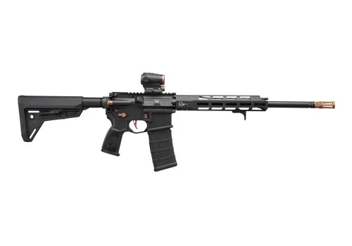 Sig Sauer M400 ROSE AR-15 5.56x45mm/223, 16" Barrel, Black, Rose Gold Accents, Romeo5 Gen II Red Dot Sight, 30rd