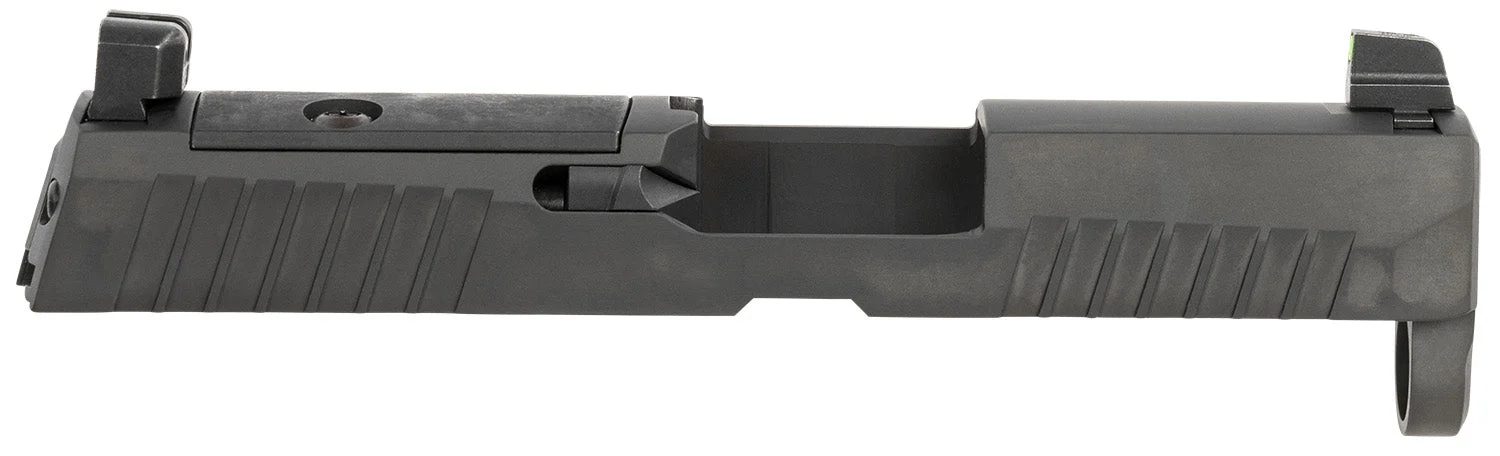 Sig Sauer P320 Slide 9mm Luger Nitride Black Stainless Steel Optic Ready XRAY3 Suppressor Sights Compatible With ROMEO1 PRO ROMEO2