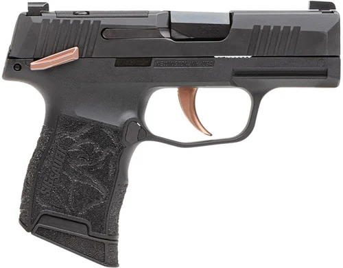 Sig Sauer P365 Rose 380 ACP, 3.1" Barrel, Black, Rose Accents/Grip, Optic Ready, 10rd