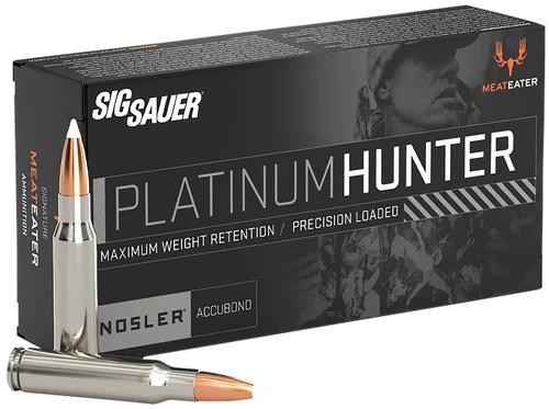 Sig Sauer Platinum Hunter, 7MM Remington Magnum, 180gr, Accubonded Ballistic Tip, 20rd Box