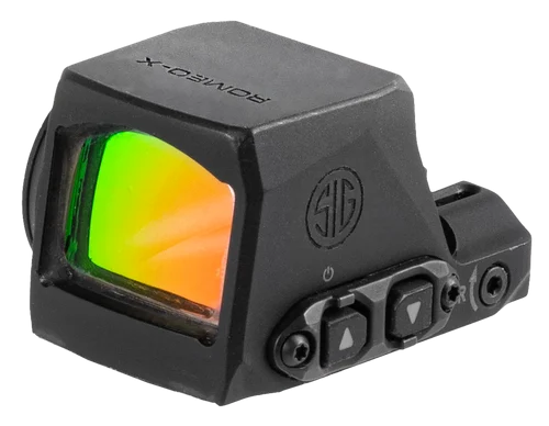 Sig Sauer ROMEO-X COMPACT, Green Dot, 1X Magnification, 24mm Objective, 6 MOA, Black, For RMSc Footprint