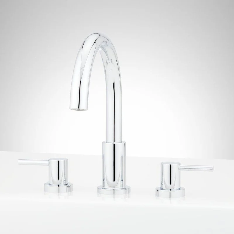 Signature Hardware Lexia Two Handle Roman Tub Faucet Set in Chrome | Ferguson
