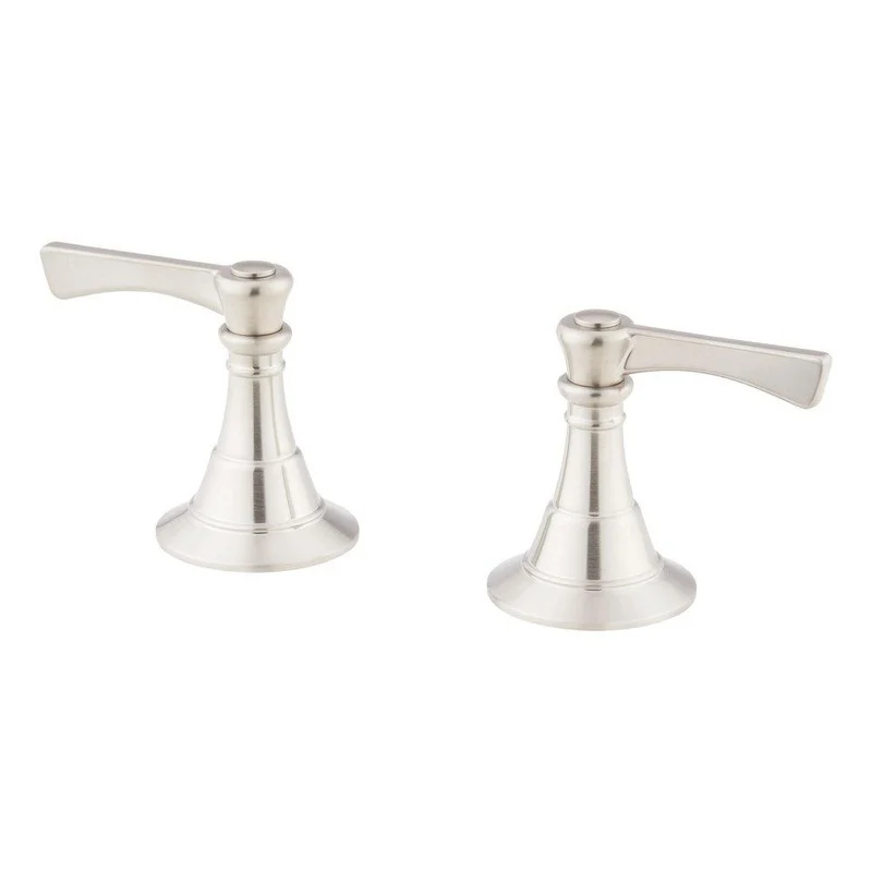 Signature Hardware Marceau Lever Handles for Roman Tub Faucet Trim in Brushed Nickel | Ferguson