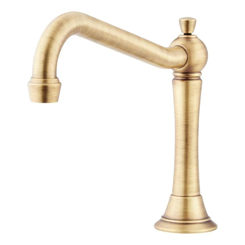 Signature Hardware Marceau Two Handle Roman Tub Faucet Trim in Aged Brass (Trim Only) | Ferguson