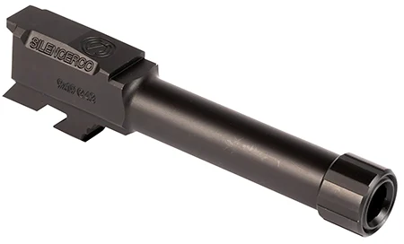 SilencerCo AC5049 Threaded Barrel3.70″ 9mm Luger, Black Nitride Stainless Steel, Fits Glock 43/43X