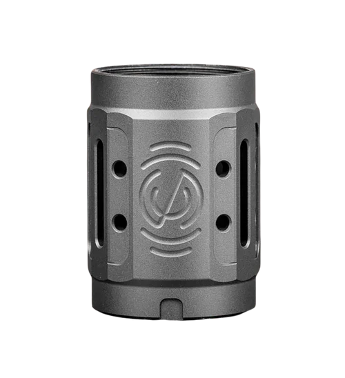 SilencerCo Alpha MAAD Brake 2.0 Black Anodized Aluminum 2" OAL 1.45" Diameter
