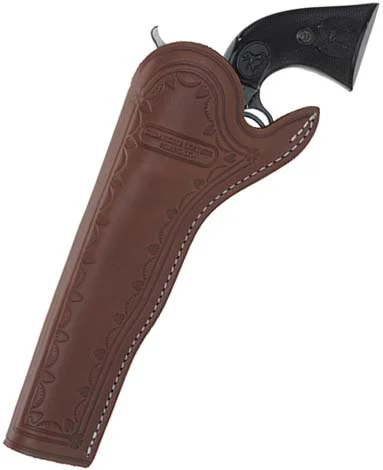 Slim Jim Holster, left hand cross draw,7-1/2" barrel, fits Colt Single Action Army revolvers and others