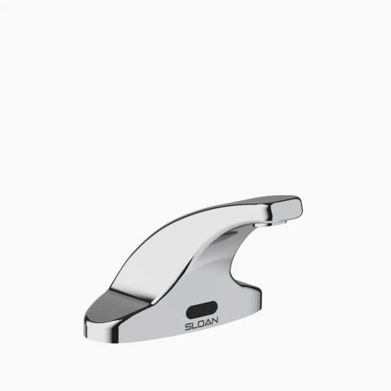 Sloan Optima 0.5 gpm Battery Powered Sensor Bathroom Sink Faucet with Back Check Tee in Polished Chrome | Ferguson