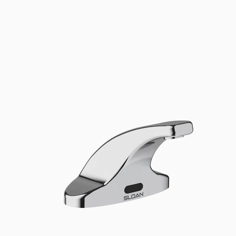 Sloan Optima 0.5 gpm Plug In Sensor Bathroom Sink Faucet with Back Check Tee in Polished Chrome | Ferguson