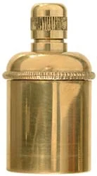 Small Brass Oil Bottle,2-5/32" tall, with applicator