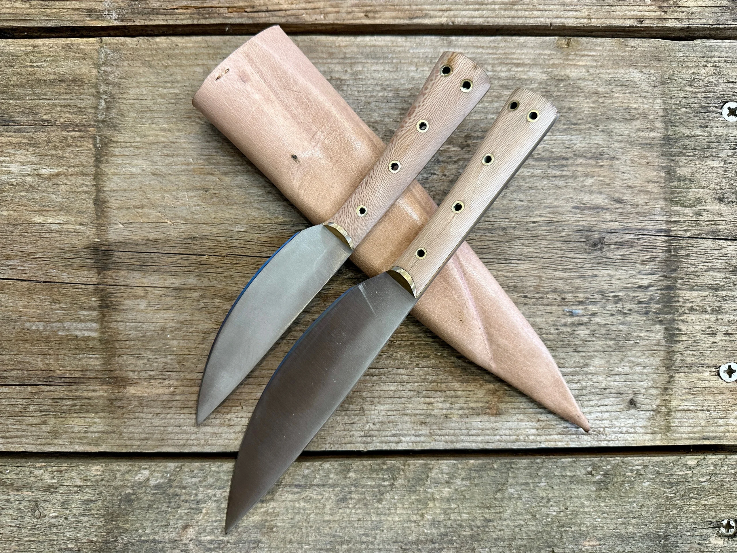 SMALL Medieval Cooks Knife set of two 1250-1700